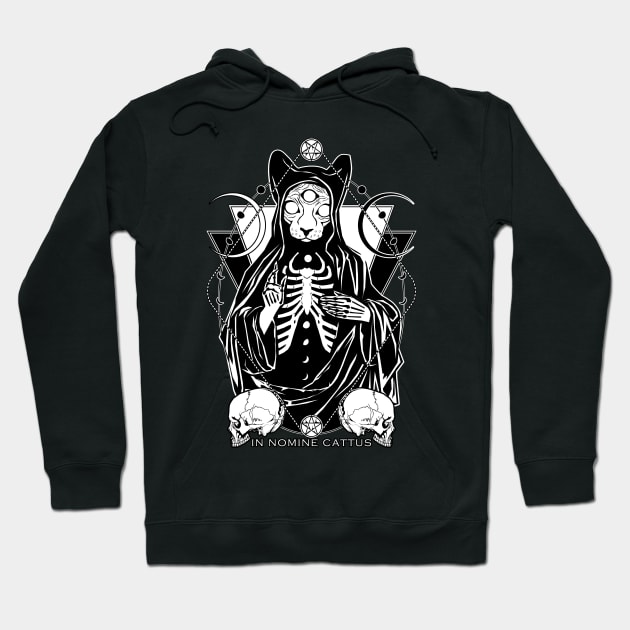 In Nomine Cattus - The Cat Priest Hoodie by Von Kowen